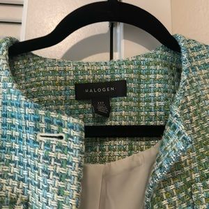 Halogen tweed top